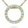 42 cm plus 3 cm forlængerkæde halskæde med vedhæng i 14 karat guld 0,414 ct