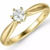 0,30 ct lab grown diamant ring i 14 karat guld 0,30 ct