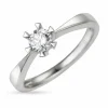 0,30 ct lab grown diamant ring i 14 karat hvidguld 0,30 ct