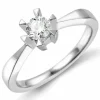 0,40 ct lab grown diamant ring i 14 karat hvidguld 0,40 ct