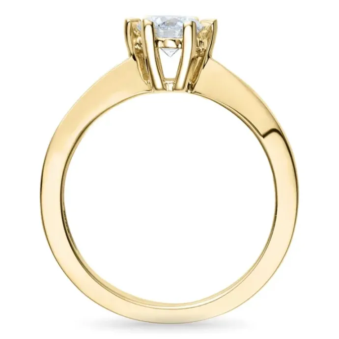 0,50 ct lab grown diamant ring i 14 karat guld 0,50 ct