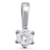0,30 ct lab grown diamant solitairevedhæng i 14 karat hvidguld 0,30 ct