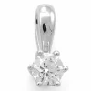 0,30 ct lab grown diamant solitairevedhæng i 14 karat hvidguld 0,30 ct
