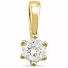 0,40 ct lab grown diamant vedhæng i 14 karat guld 0,40 ct