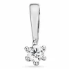 0,05 ct lab grown diamant vedhæng i 14 karat hvidguld 0,05 ct