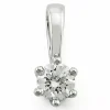 0,20 ct lab grown diamant vedhæng i 14 karat hvidguld 0,20 ct