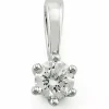 0,40 ct lab grown diamant vedhæng i 14 karat hvidguld 0,40 ct