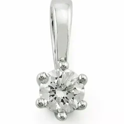0,40 ct lab grown diamant vedhæng i 14 karat hvidguld 0,40 ct