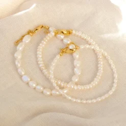 3,5 mm armbånd med ferskvandsperle