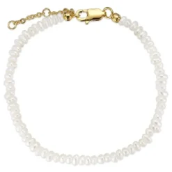 3 mm armbånd med ferskvandsperle