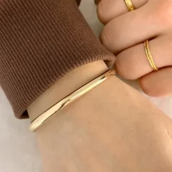5 mm BNH armring i 14 karat guld