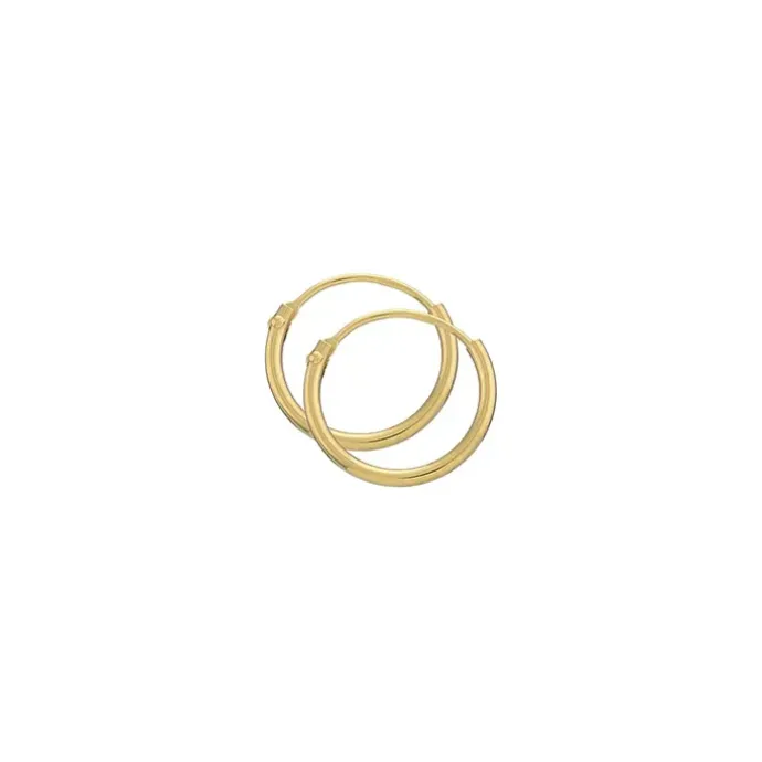 13 mm BNH creoler i 8 karat guld