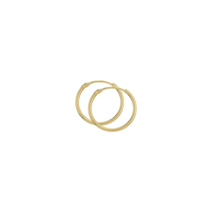 17,5 mm BNH creoler i 14 karat guld