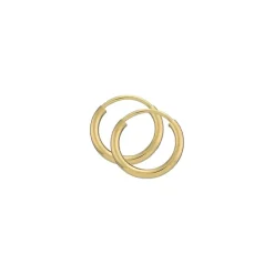 13 mm BNH creoler i 14 karat guld