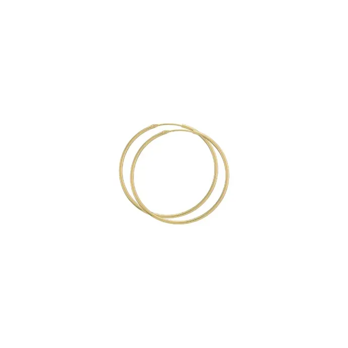 44 mm BNH creoler i 14 karat guld