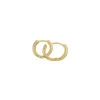 12,5 mm BNH creoler i forgyldt sølv