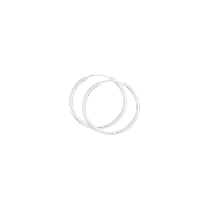 25 mm BNH creoler i sølv