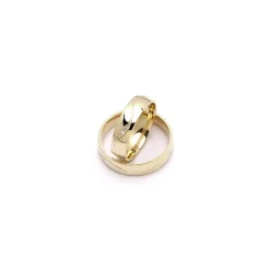 5 mm diamant vielsesringe i 14 karat guld 0,008 ct og 0,02 ct - sæt