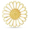 14 mm marguerit broche i forgyldt sølv - Marie