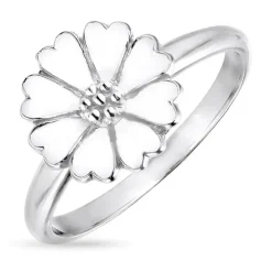 11 mm marguerit ring i sølv - Magda