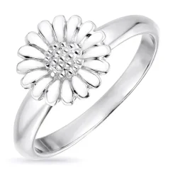 10 mm marguerit ring i sølv - Matilda