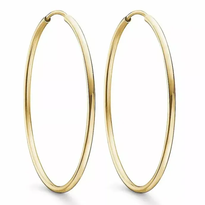 30 mm Støvring Design creoler i 8 karat guld