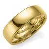 6 mm vielsesring i 14 karat guld