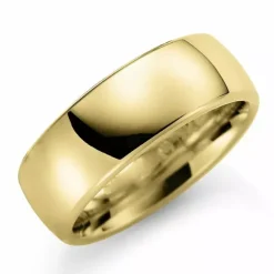 7 mm vielsesring i 9 karat guld