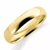 5 mm vielsesring i 14 karat guld