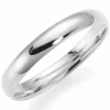 3,5 mm vielsesring i 9 karat hvidguld