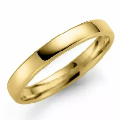 3 mm vielsesring i 9 karat guld