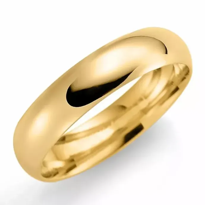 5 mm vielsesring i 9 karat guld