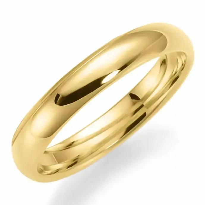 3,5 mm vielsesring i 14 karat guld