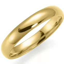 4 mm vielsesring i 9 karat guld