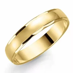 4 mm vielsesring i 14 karat guld