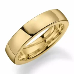 5 mm vielsesring i 9 karat guld