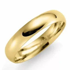 4 mm vielsesring i 9 karat guld