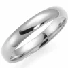 4 mm vielsesring i 14 karat hvidguld