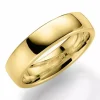 5 mm vielsesring i 14 karat guld