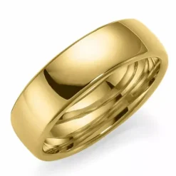 6 mm vielsesring i 9 karat guld