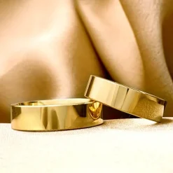6 mm vielsesringe i 9 karat guld - sæt