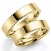 5 mm vielsesringe i 9 karat guld - sæt