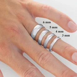 3 mm vielsesringe i 9 karat hvidguld 0,02 ct - sæt