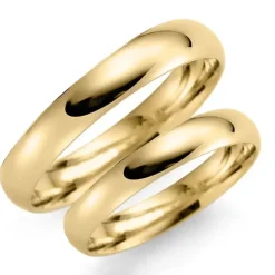 3 mm vielsesringe i 9 karat guld - sæt