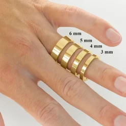4 mm vielsesringe i 14 karat guld - sæt