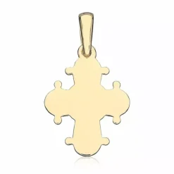 13 x 15 mm dagmarkors i forgyldt sølv