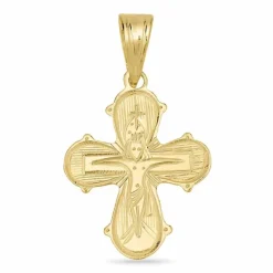 15 x 25 mm guld dagmarkors i 8 karat guld