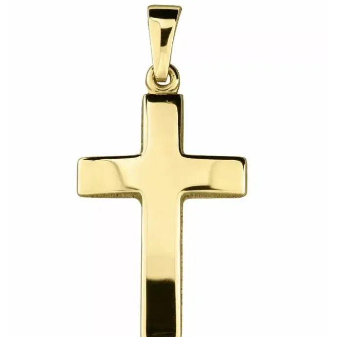 14 x 21 mm kors vedhæng i 8 karat guld