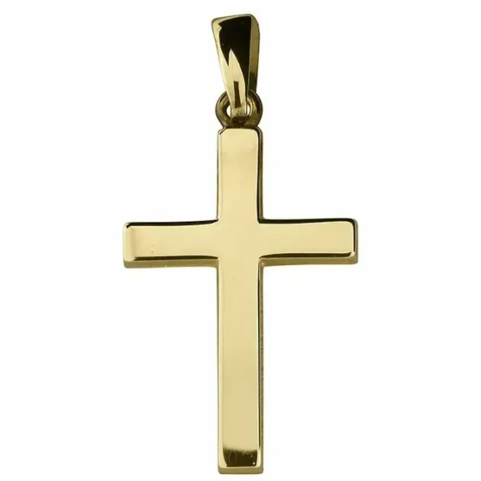 14 x 21 mm kors vedhæng i 8 karat guld