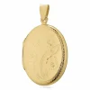 21 x 28 mm medaljon i forgyldt sølv